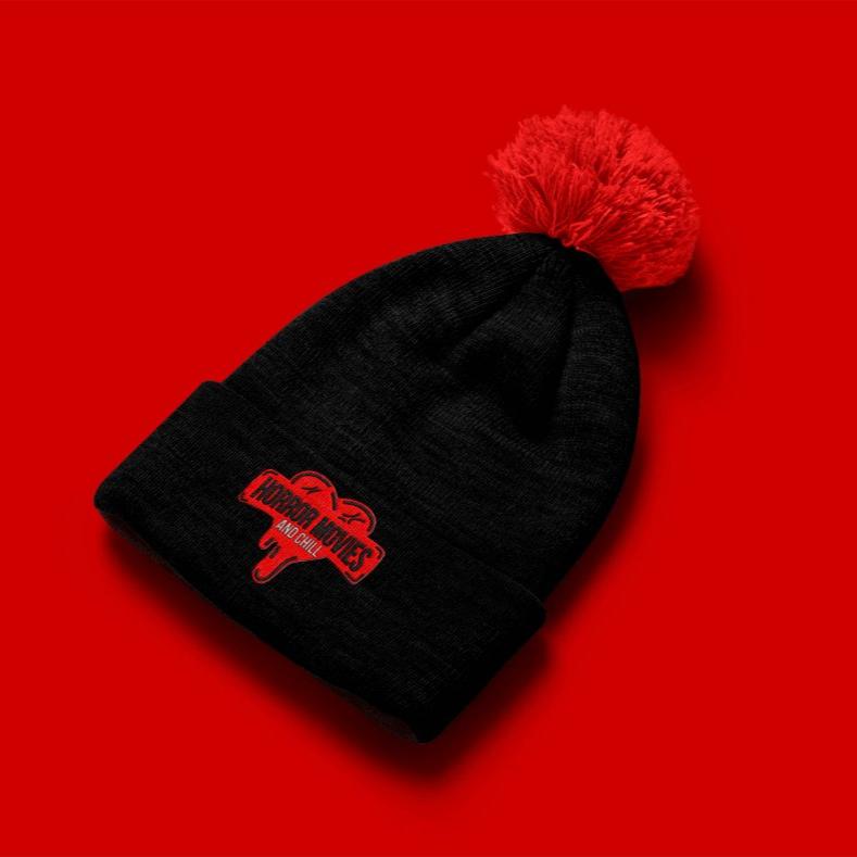 Horror Movies and Chill PomPom Beanie