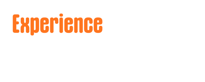 Orange & white text that reads