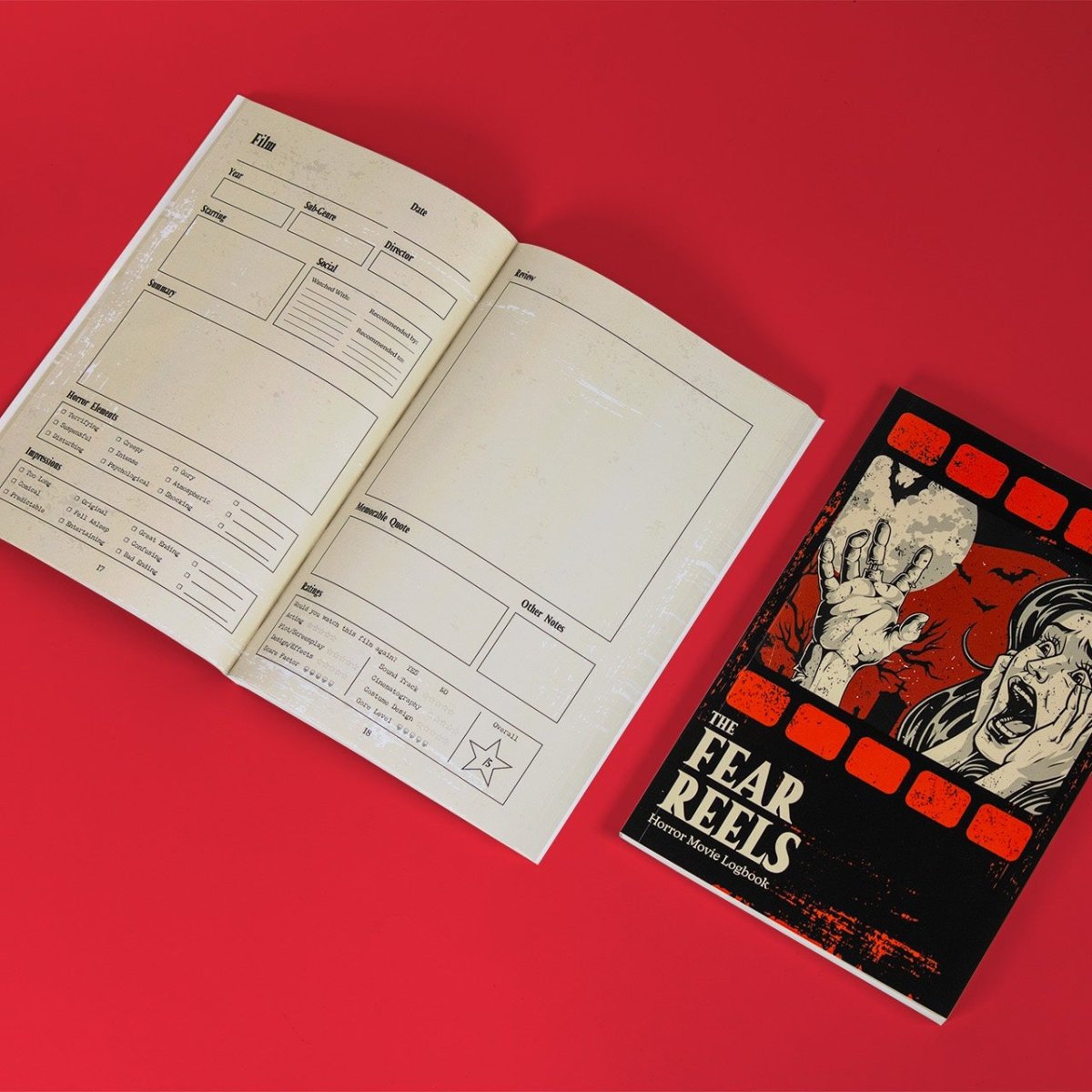 The Fear Reels Horror Movie Logbook