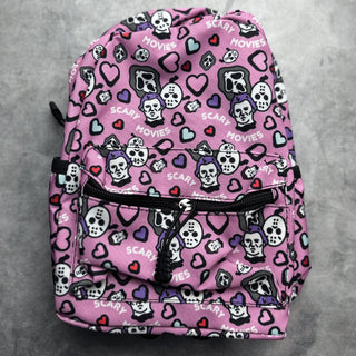 Pink Scary Movies Mini Backpack