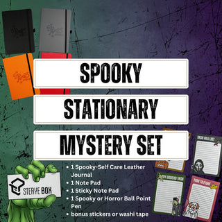Spooky stationary mystery sets for Halloween from sterye mystery boxes