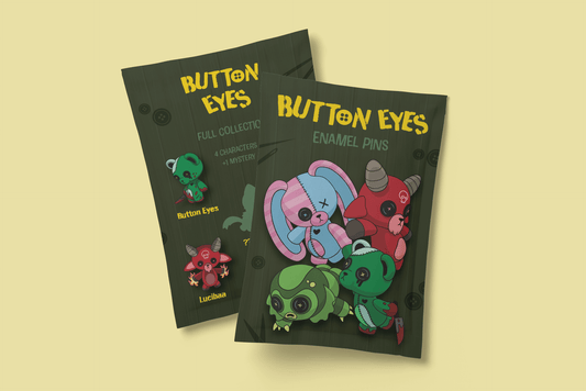 Button-Eyes Enamel Pins Series 1 Blind Bags