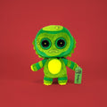 murkwell a green sea creature with button eyes plushie