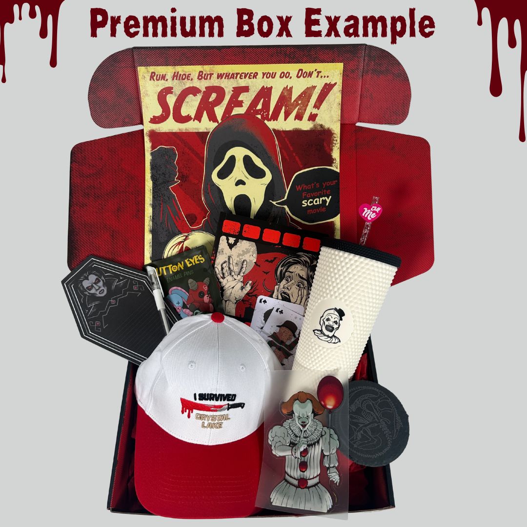 picture example of a premium horror mystery box from sterye