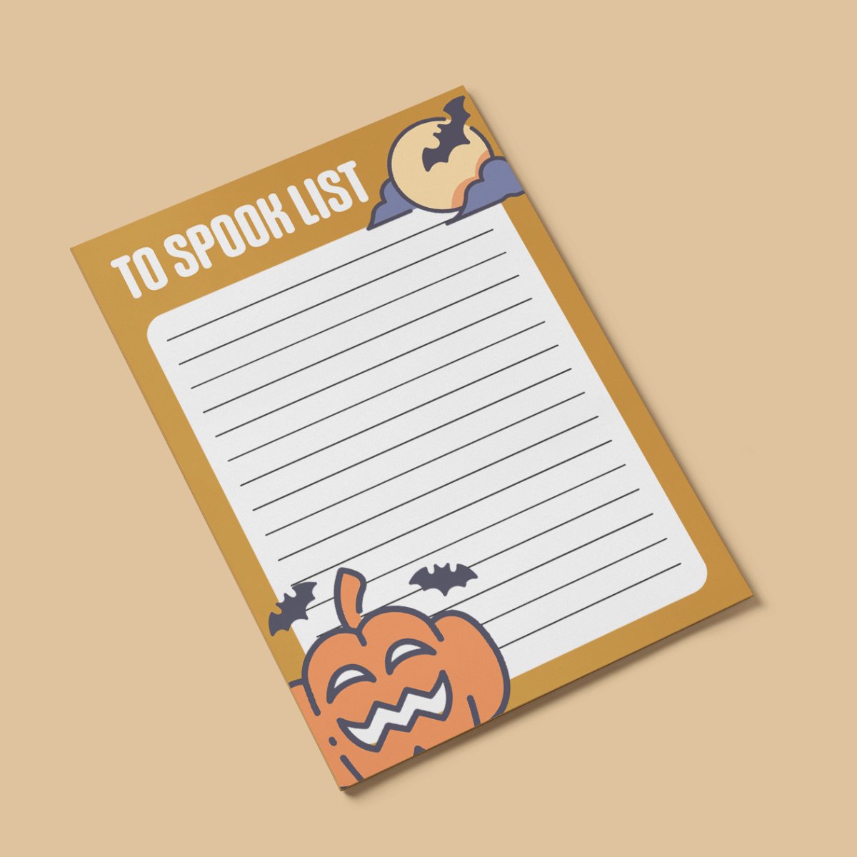 Spooky Pumpkin Notepad