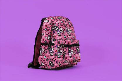 Pink Scary Movies Mini Backpack