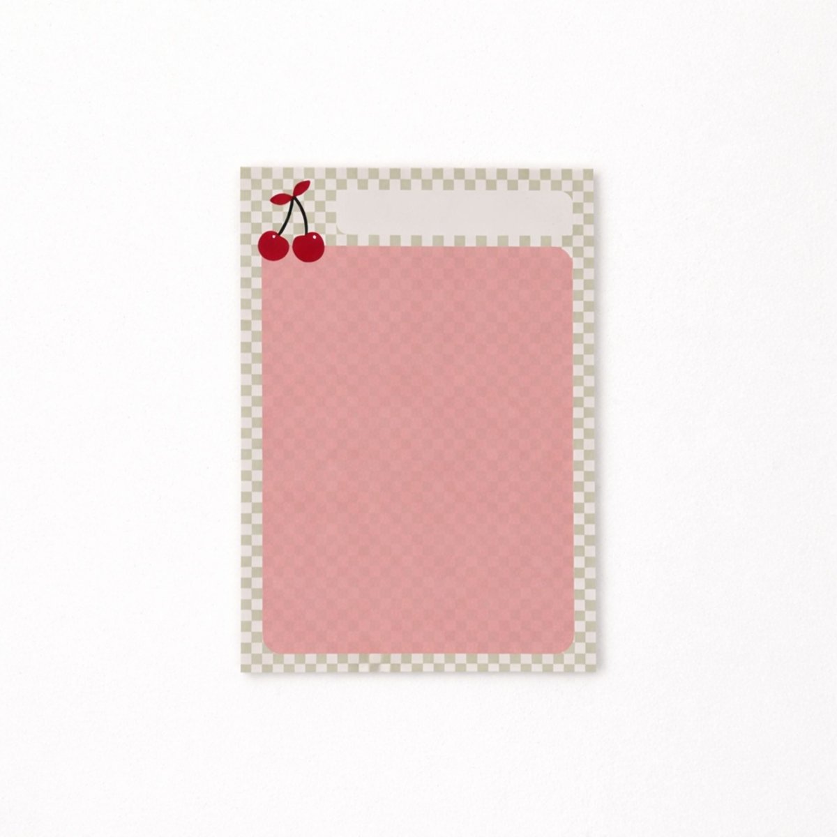 Cherry Checkered Notepad – Sterye Mystery Boxes