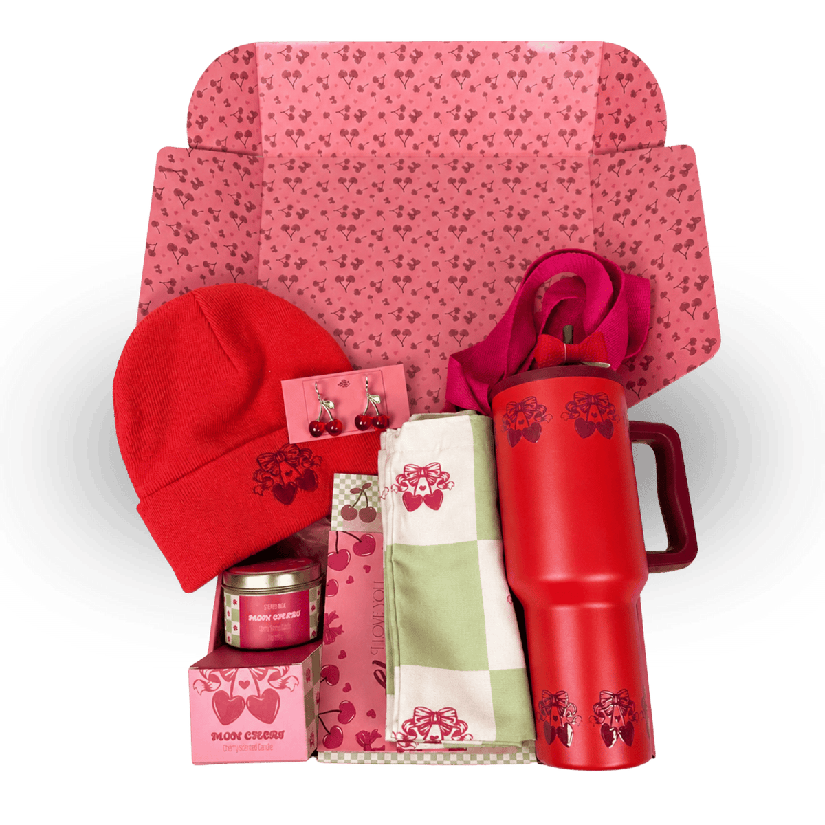 Sterye Cherry Gift Box with cherry themed gift items