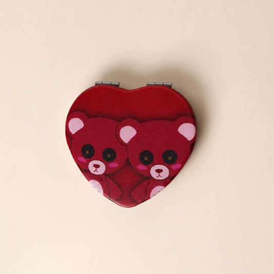 Cherry Bear Compact Mirror