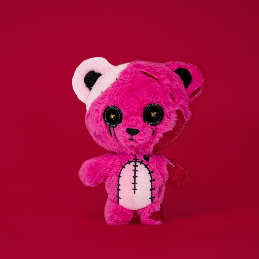 Patchy the Fuzzy pink Deaddy Bear