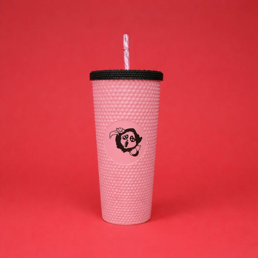 24-oz Pink Chibi Ghost Tumbler