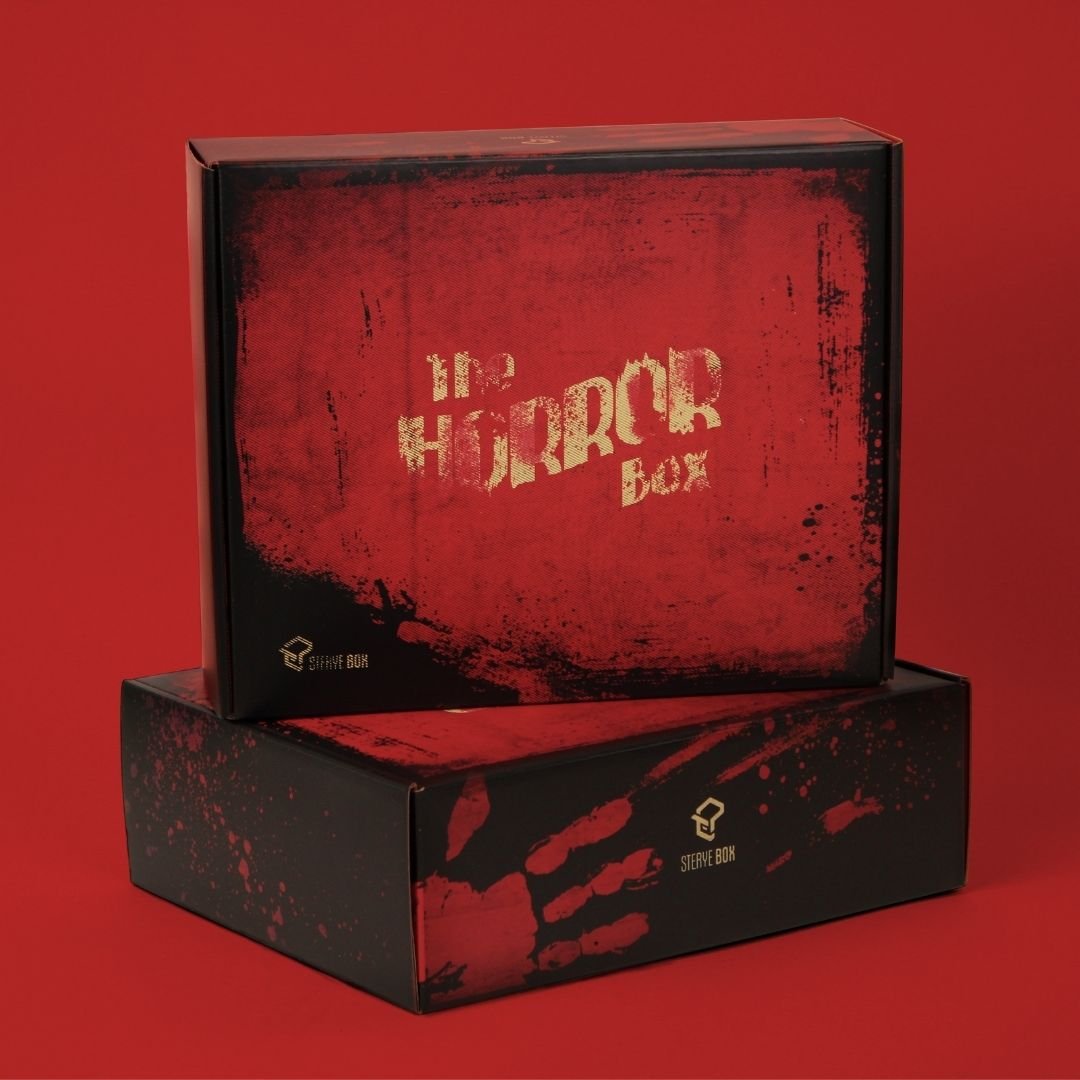 horror mystery box with 3 different sizes